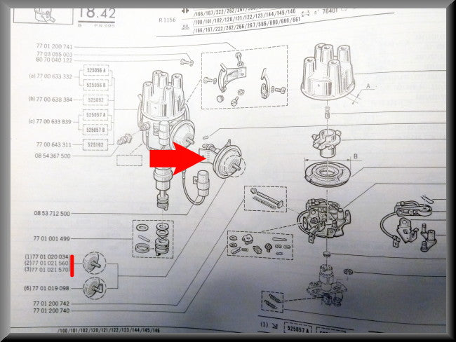 Régulateur d'avance à dépression allumeur Ducellier – Renault 12 – Renault 15 - Renault 16 - OEM 7701020034
