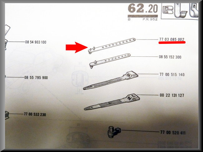 Wiring harness strip – Renault 12 – Renault 16 - Renault various - OEM 7703085002