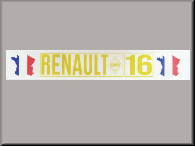 Binnenruit auto sticker 41x7 cm – Renault 16