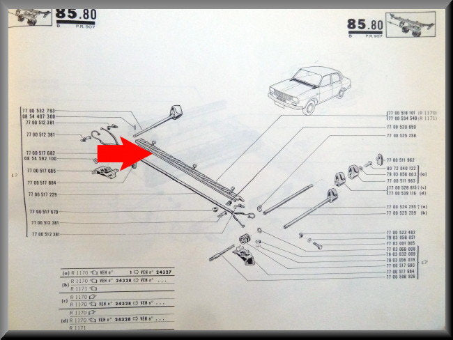 Ventilator grill – Renault 12 – OEM 7700534549
