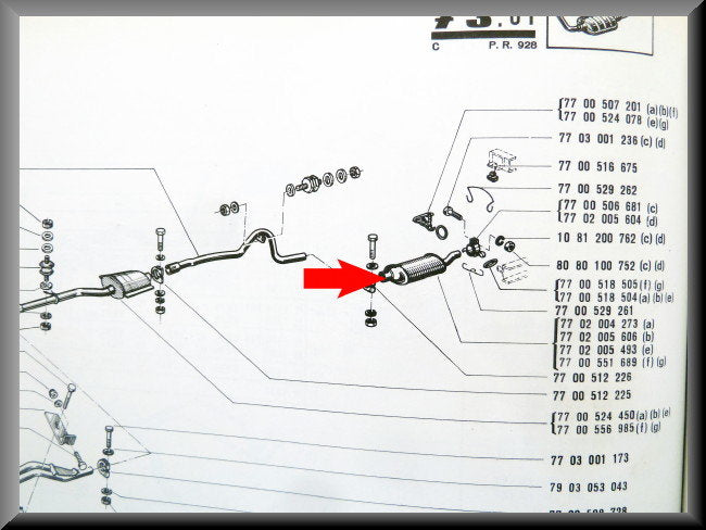 Einddemper – Renault 12 – OEM 7702004273