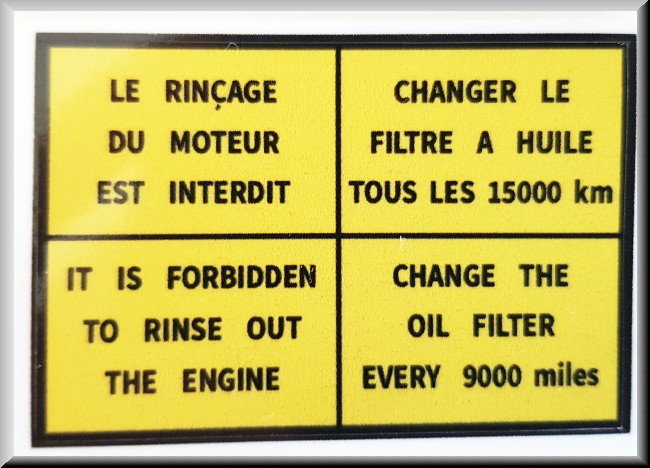 Sticker valve cover 4x 6 cm – Renault 12 - Renault various