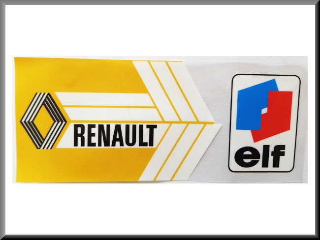 Inside window sticker "elf" 19x8 cm – Renault 12 - Renault various