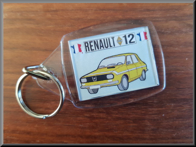 Sleutelhanger (geel) – Renault 12 Gordini