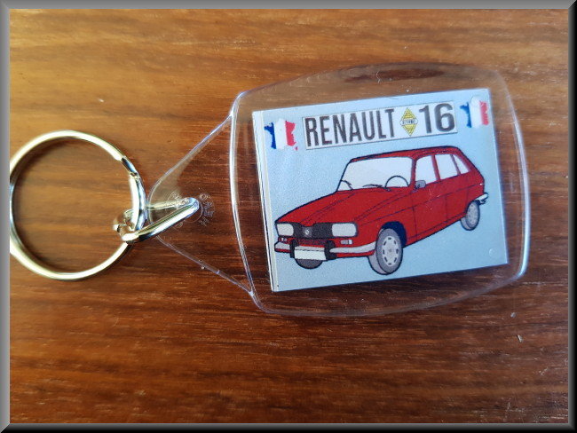 Porte-clés (rouge) – Renault 16 TL