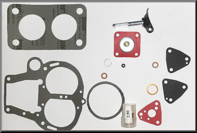 Carburateur reparatie set Solex 32 EISA 2 3 4 – Renault 12 - Renault 15 - Renault 5 - Renault 4