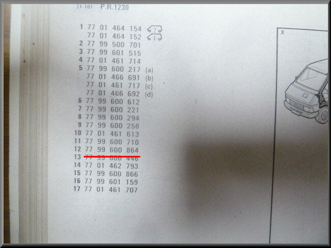 Wielkastrand voorzijde links – Renault Trafic – OEM 7799600864 – NOS