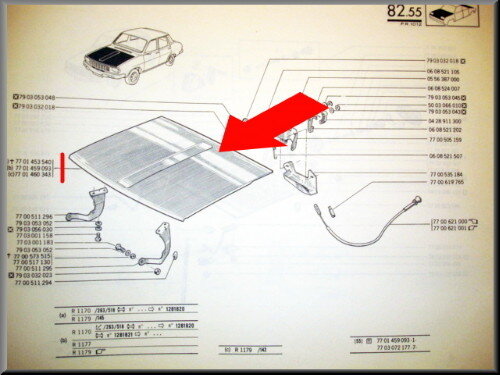 Motorkap – Renault 12 – OEM 7701459093
