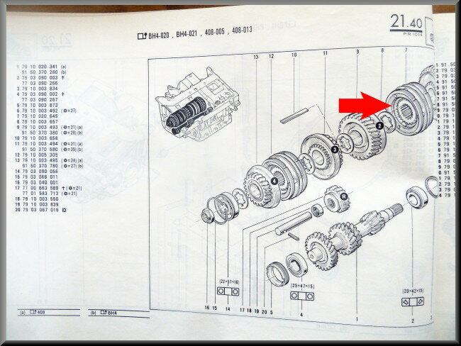 Synchronization hub 1st and 2nd gear – Renault 14 – OEM 7910020645 – NOS