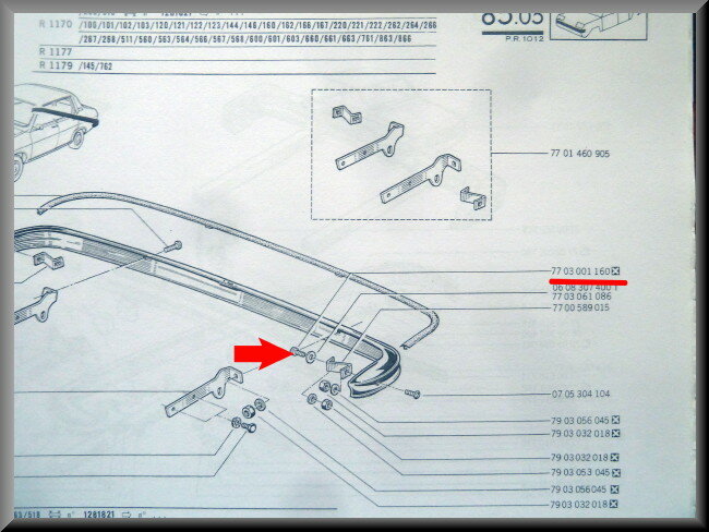 Bout M8x18 (geel gepassiveerd) – Renault