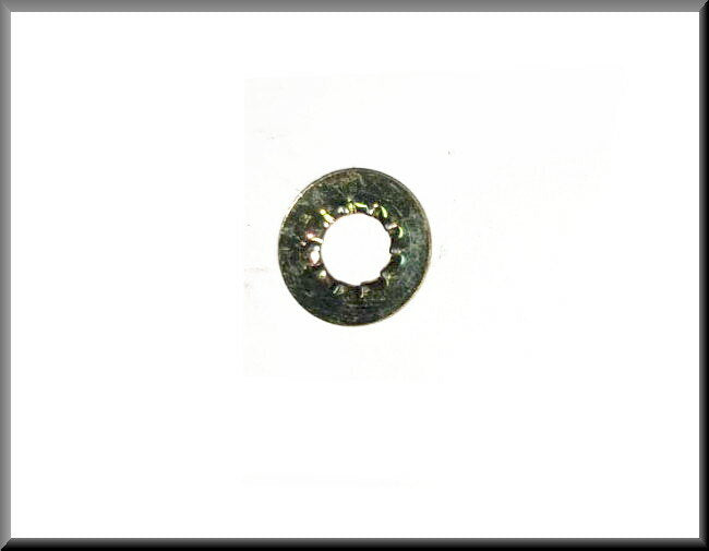 Lock washer single serrated M6 (yellow passivated)