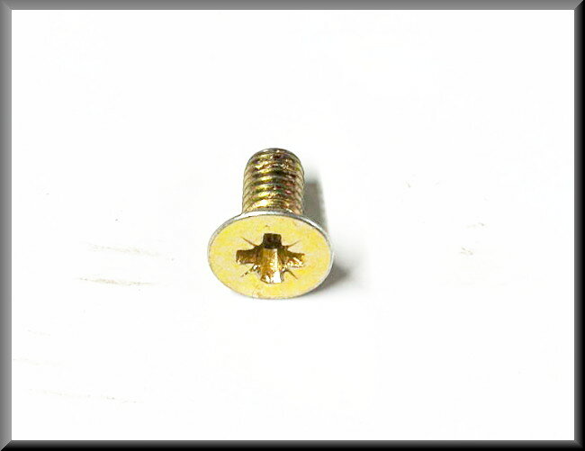 Boulon cruciforme M6x12 (passivé jaune) – Renault 16