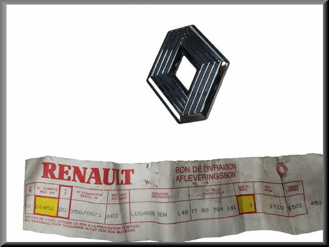 Radiator grille emblem – Renault 5 phase 2 Turbo – OEM 7700784141