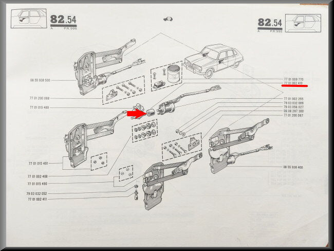 Aandrijfwiel ruithef mechaniek – Renault 16 – OEM 7701002410
