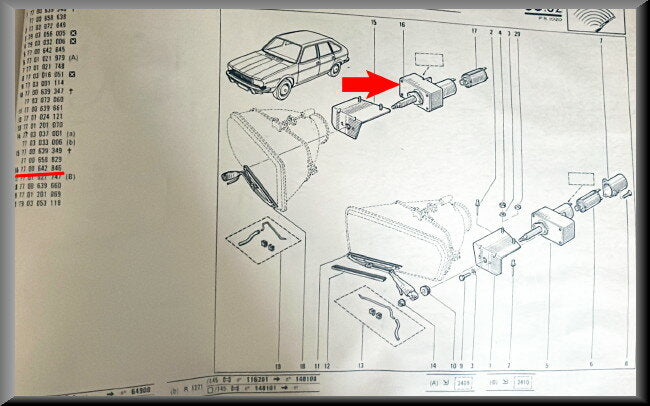 Moteur d'essuie-glace – Renault 20 - Renault 30 – OEM 7700642846