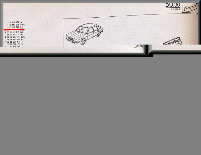 Poignée de Porte – Renault 20 - Renault 30 – OEM 7701348849 – NOS