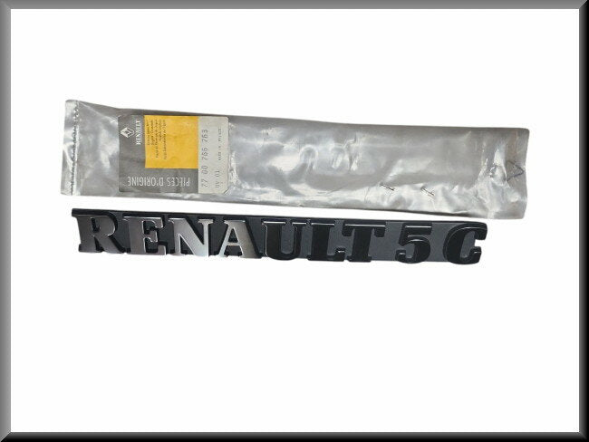 Embleem (Plastic) – Renault 5G– OEM 7700766763 – NOS