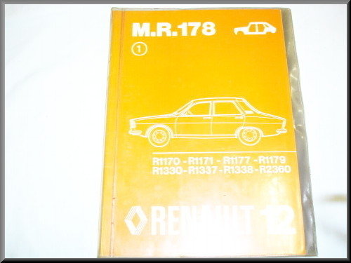 Nederlandstalig werkplaats handboek MR 178 – Renault 12 – OEM 7701440455 – Used