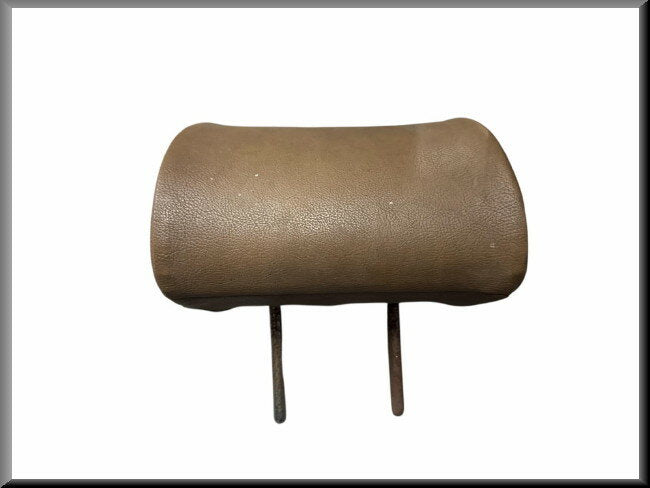 Headrest brown leatherette narrow distance mounting brackets – Renault 16 – Used