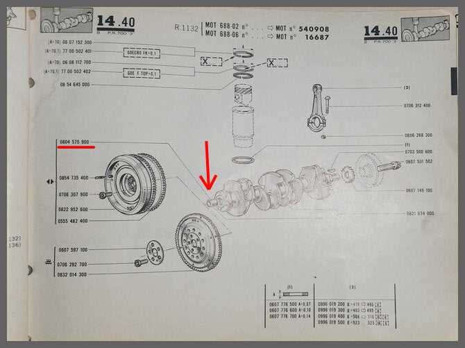 Geleidebus Vliegwiel messing zelfsmerend – Renault 4CV – Renault diverse - OEM 0604575900 - 7700553174 – NOS