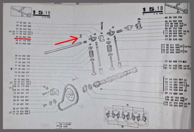 Borgveer tuimelas – Renault 12 – OEM 0602982900