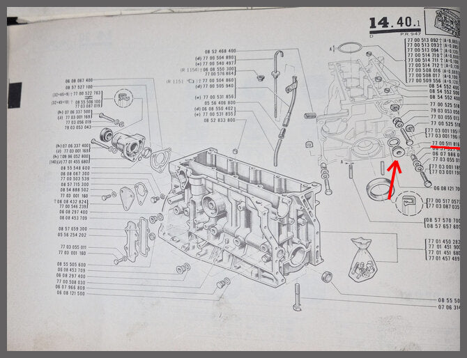 Oil gallery plug – Renault 16 – OEM 7700511816