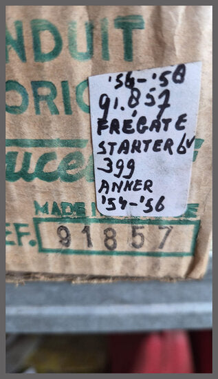 Anker startmotor 6V Ducellier – Renault Fregate – OEM 91857. 399 – NOS