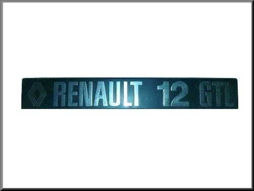 Emblème – Renault 12 GTL – OEM 7702101934