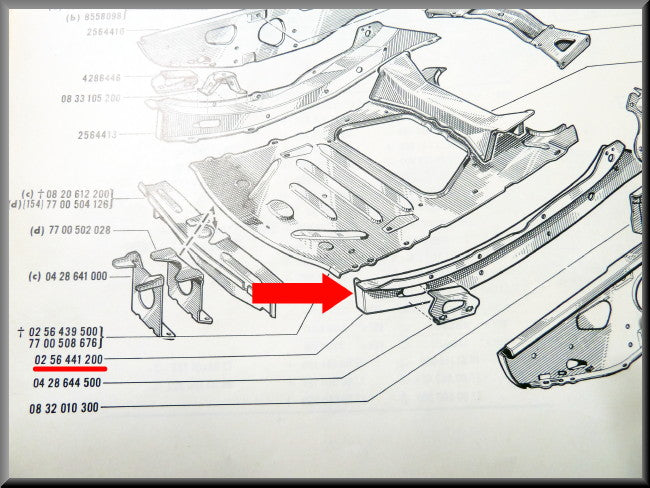 Langsbalk subframe links – Renault 16 – OEM 0256441200