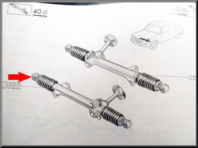Stuurhuis – Renault 16 – OEM 7701498316