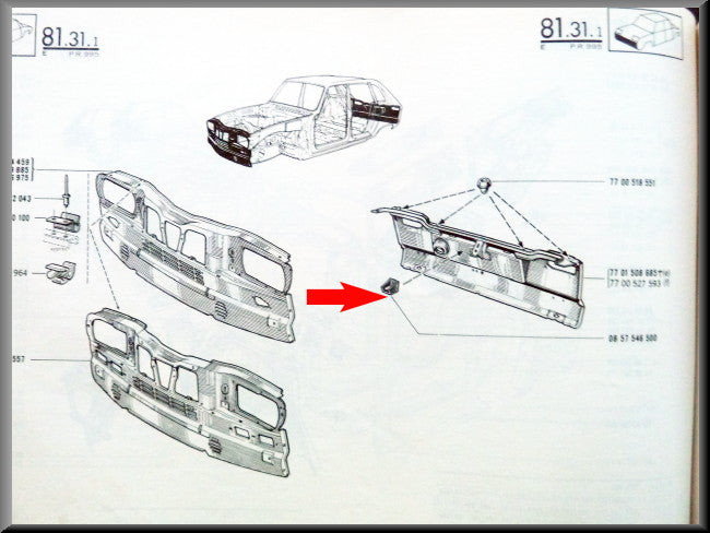 Tailgate lock guide.