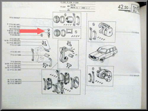 Ontluchtingsnippel – Renault 12 – Renault 16 - Renault 20 - OEM 7701348674, 0854286800, 0854119700