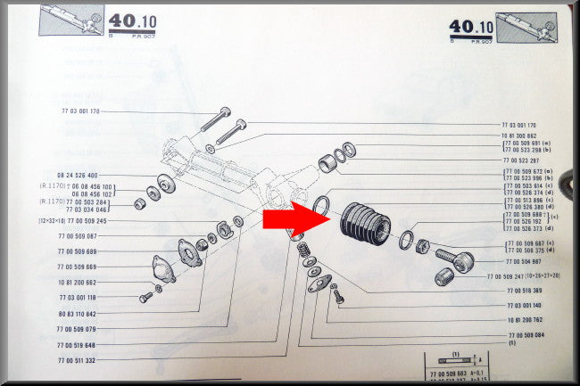 Stuurhuis hoes – Renault 12 – Renault 16 - Renault divers - OEM 7700526380 / 7700553714