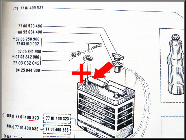 Accupool bevestiging (plus) – Renault 12 - Renault 15 - Renault 16 - Renault divers