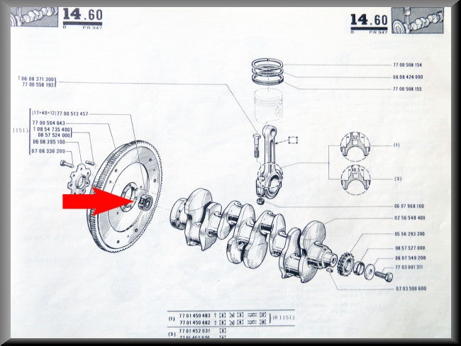 Butée de suspension (17x40x12mm) – Renault 16 – OEM 7700513457
