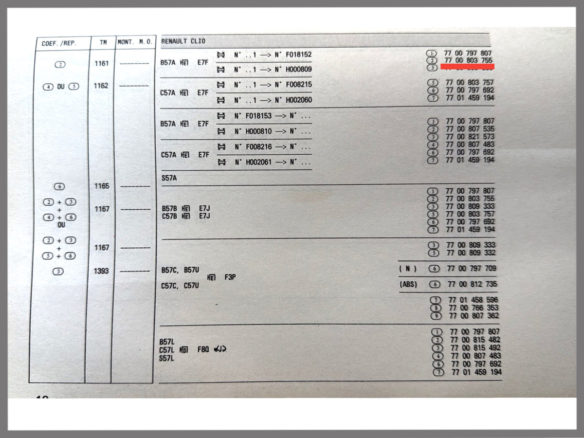 Uitlaat pijp - Renault Clio - OEM 7700803755
