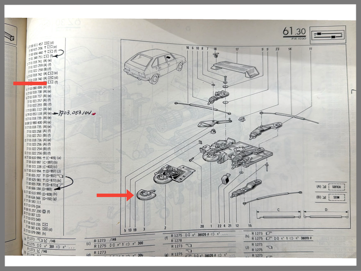 Stelnkop verwarming - Renault 20 - Renault 30 - OEM 7701018740