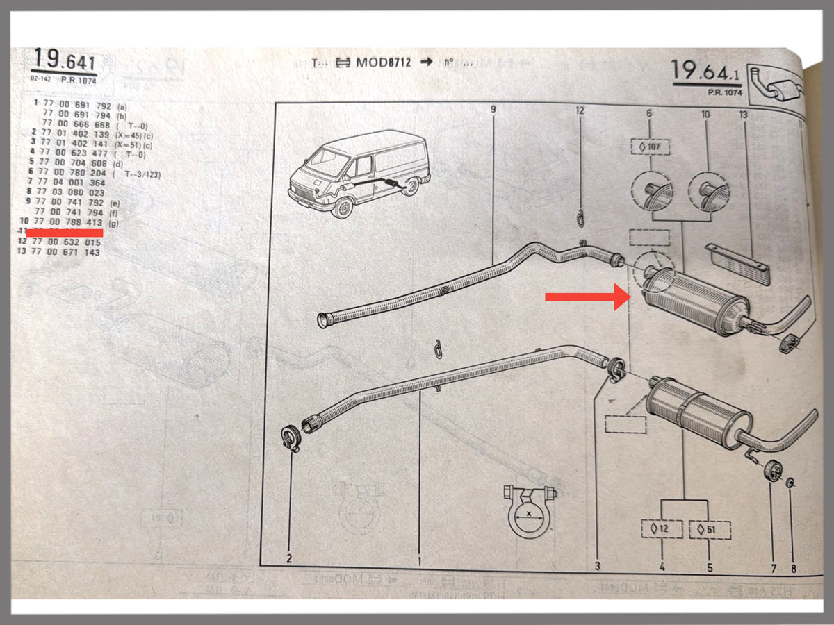 Amortisseur arrière - Renault Trafic - OEM 7700788413