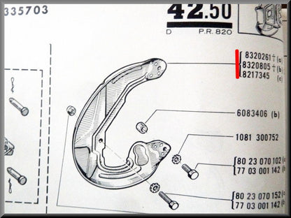 Front inner wing right – Renault 16 < 1968 – OEM 0821734500