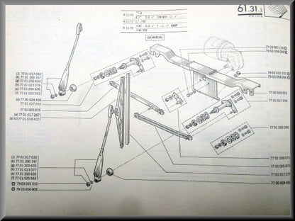 Ruitenwisser unit (incl motor) voor – Renault 12 - Renault 15 - Renault 17