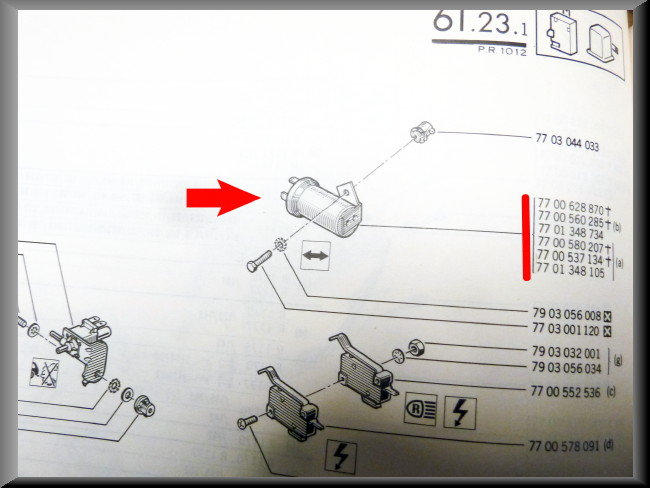 Knipperlicht relais – Renault 12 - Renault 16 – OEM 7701348105 / 7701348734