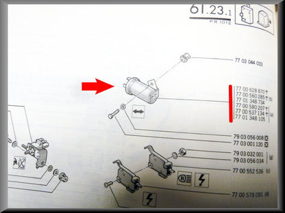 Knipperlicht relais – Renault 12 - Renault 16 – OEM 7701348105 / 7701348734