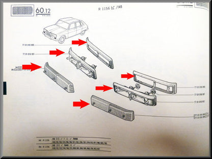 Knipperlicht voorzijde links en rechts – Renault 16 TX – Renault 5 Turbo - Venturi - OEM 7701016991 / 7701016993