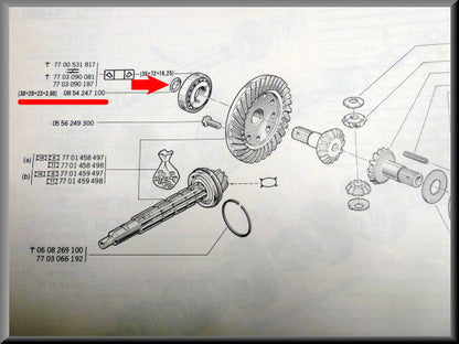 Joint torique d'arbre de transmission de différentiel – Renault 12 – Renault 15 - Renault 17 - Renault 16 - OEM 0854247100