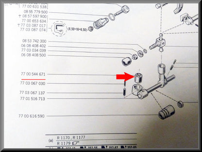 Silent bloc tringlerie de boîte – Renault 12 – Renault 16 - Renault 5 - OEM 7700544671A