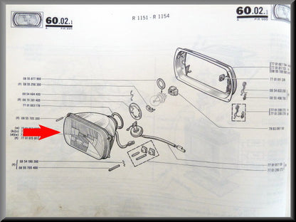 Phare (Kangourou) Cibie – Renault 16 TS type 2 – OEM 7701017180A – Occasion