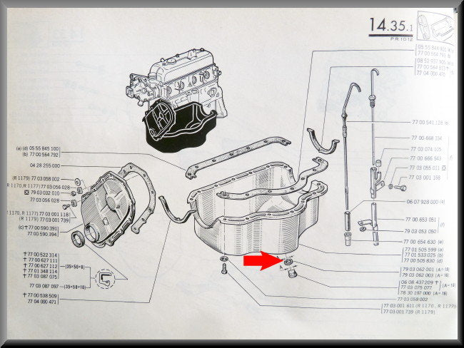 Carter plug ring 18 mm – Renault 12 – OEM 7903062001