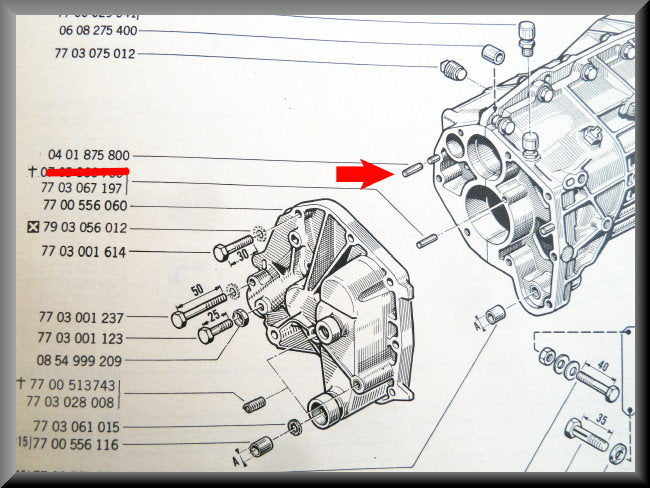 Paspen – Renault 12 – Renault 16 - OEM 0401875800