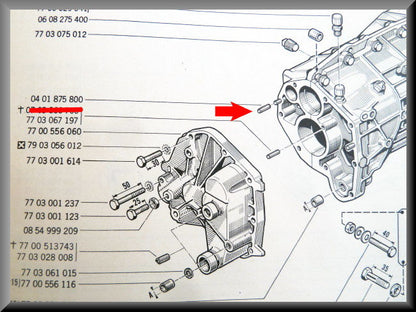 Paspen – Renault 12 – Renault 16 - OEM 0401875800