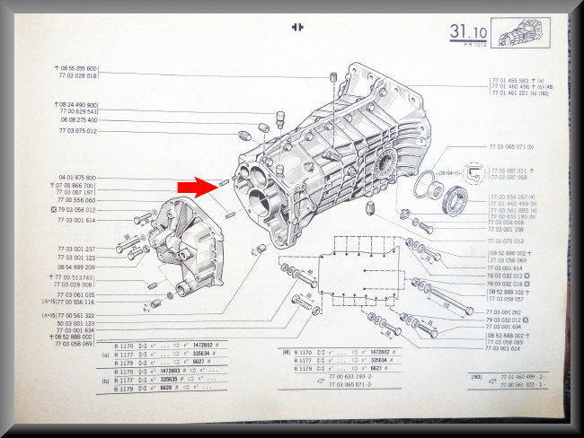 Paspen – Renault 12 – Renault 16 - OEM 0401875800